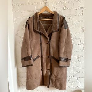 100% shearling vintage winter jacket